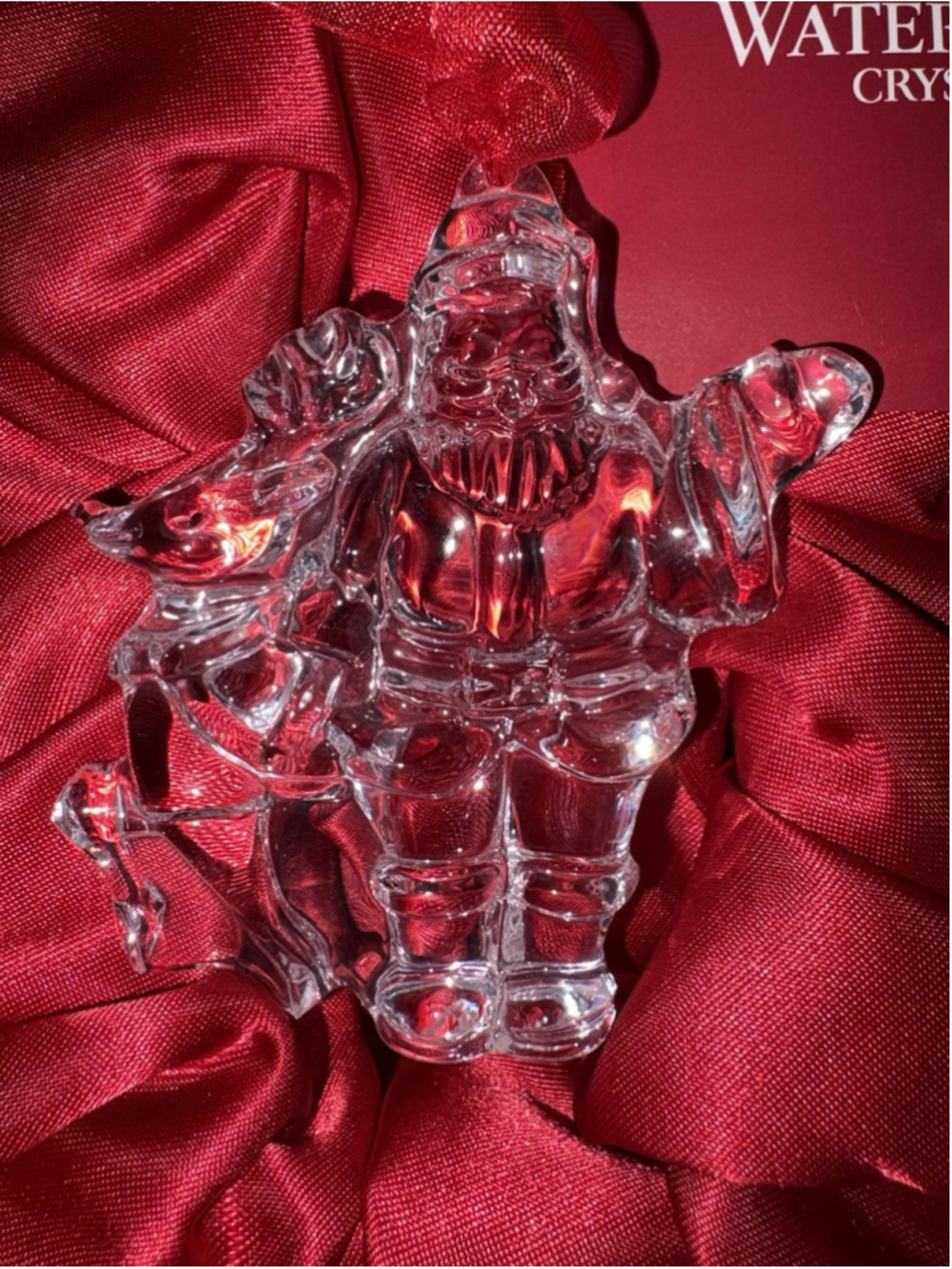Waterford Crystal Irish-ST. Nicholas Tree Ornament- Santa-Christmas-w/box-Xmas